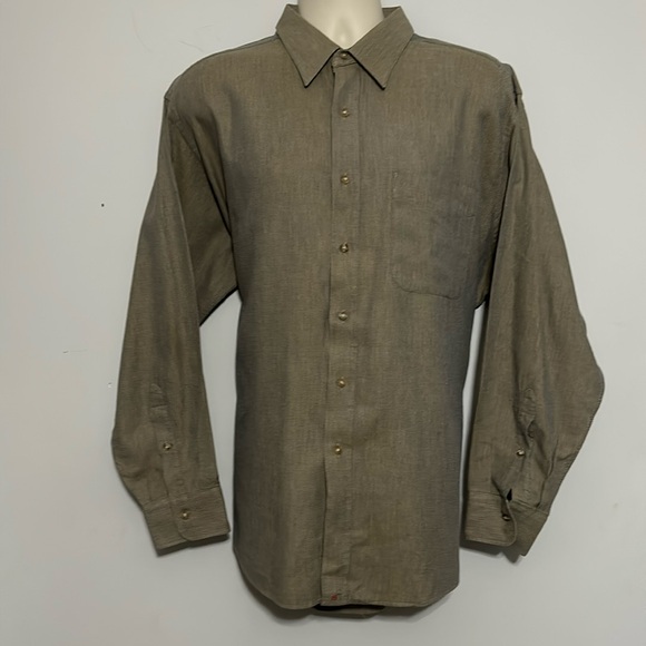 HATHAWAY CLASSIC MENS BUTTON DOWN DRESS SHIRT 100% COTTON - Picture 1 of 6